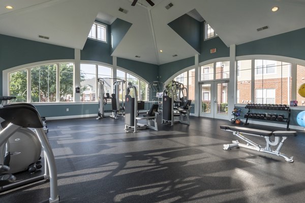 fitness center at Windsor at Tryon Village Apartments