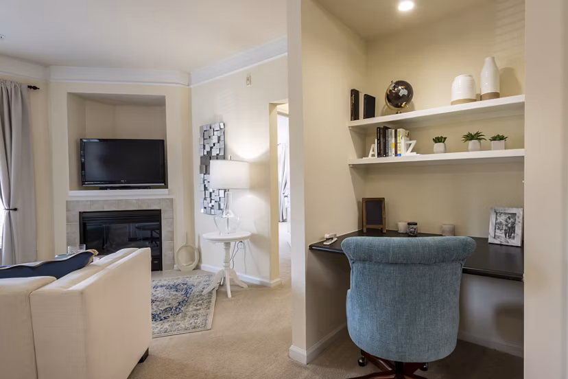 Spacious kitchen with modern appliances in Windsor at Tryon Village Apartments suitable for luxury living