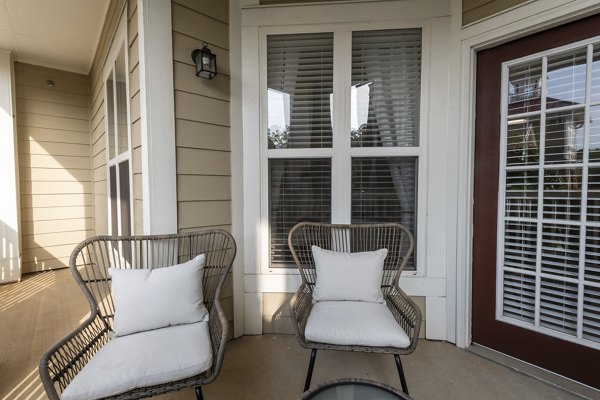 patio at Windsor at Tryon Village Apartments