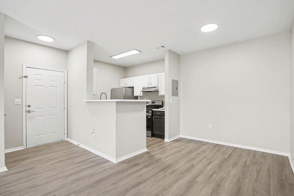 living room at North Creek Apartments
