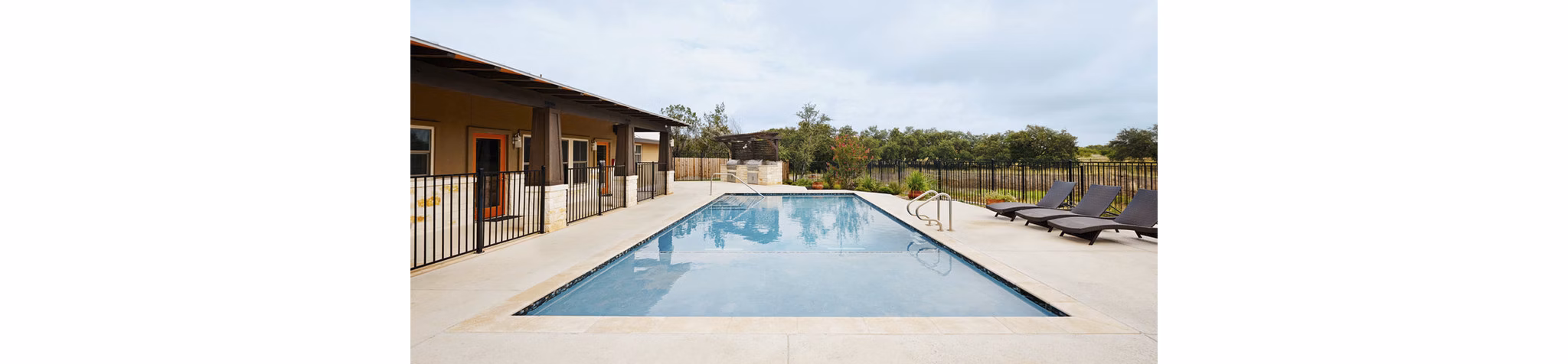 Outdoor community pool at Vickery Grove Rental Homes offering leisure and relaxation in a well-maintained setting