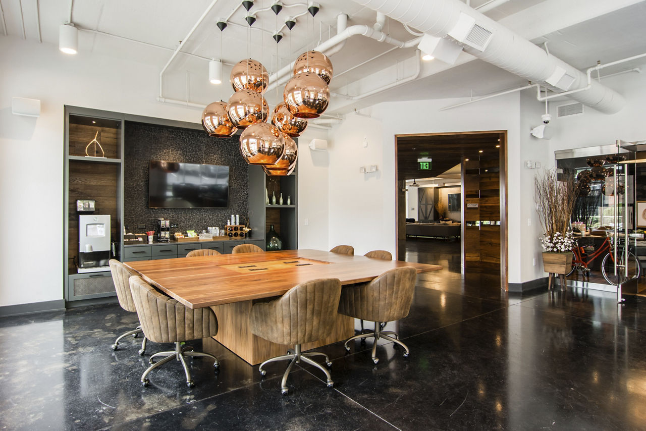 Work space at Ellison On Broad Apartments