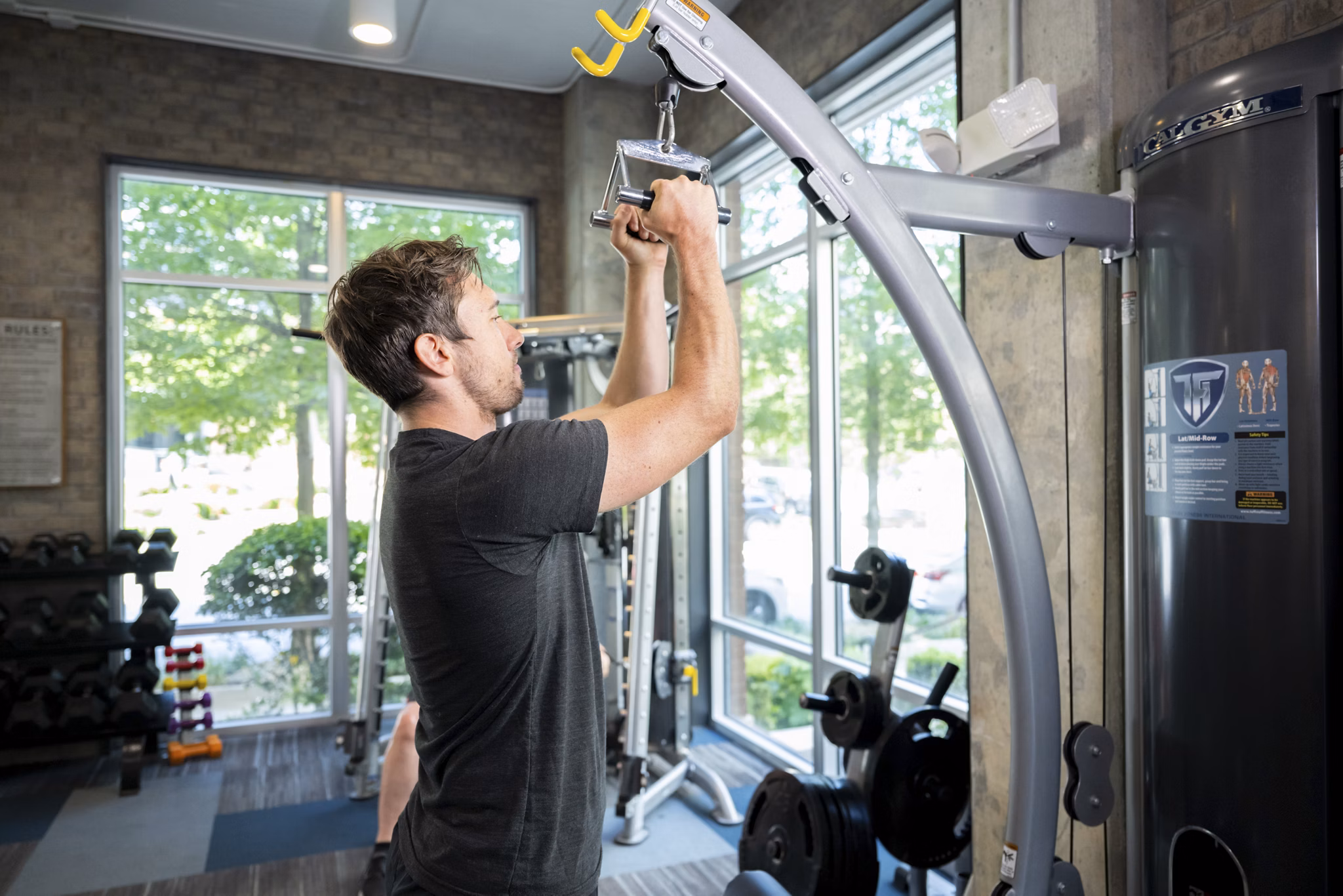 fitness center at Ellison on Broad Apartments 