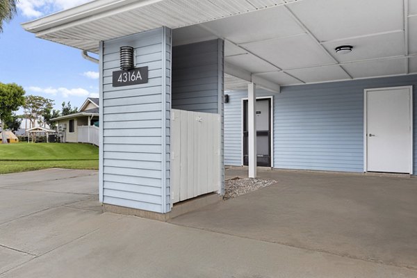 Covered parking area at Kalaeloa Rental Homes offering convenient and secure parking facilities for residents in a tranquil neighborhood