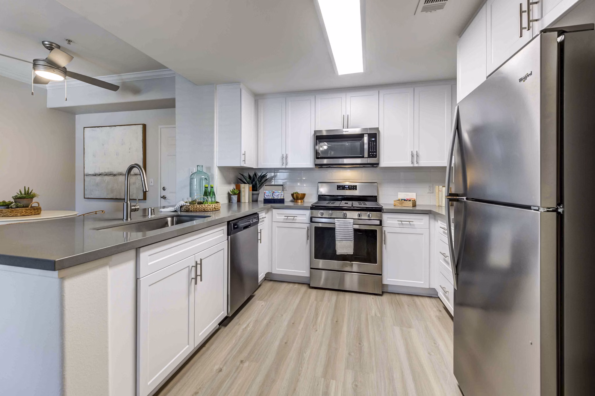 kitchen at Cape May at Harveston Apartments