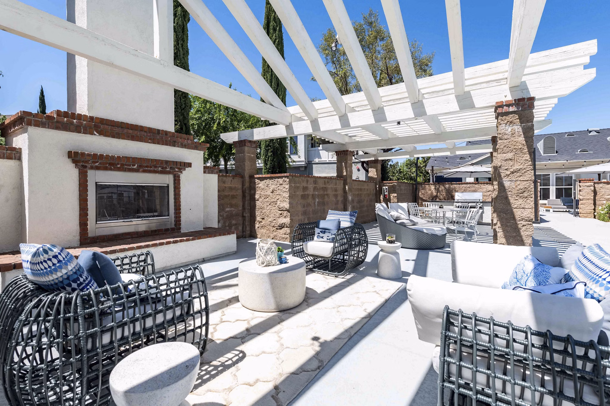 grill area at Cape May at Harveston Apartments