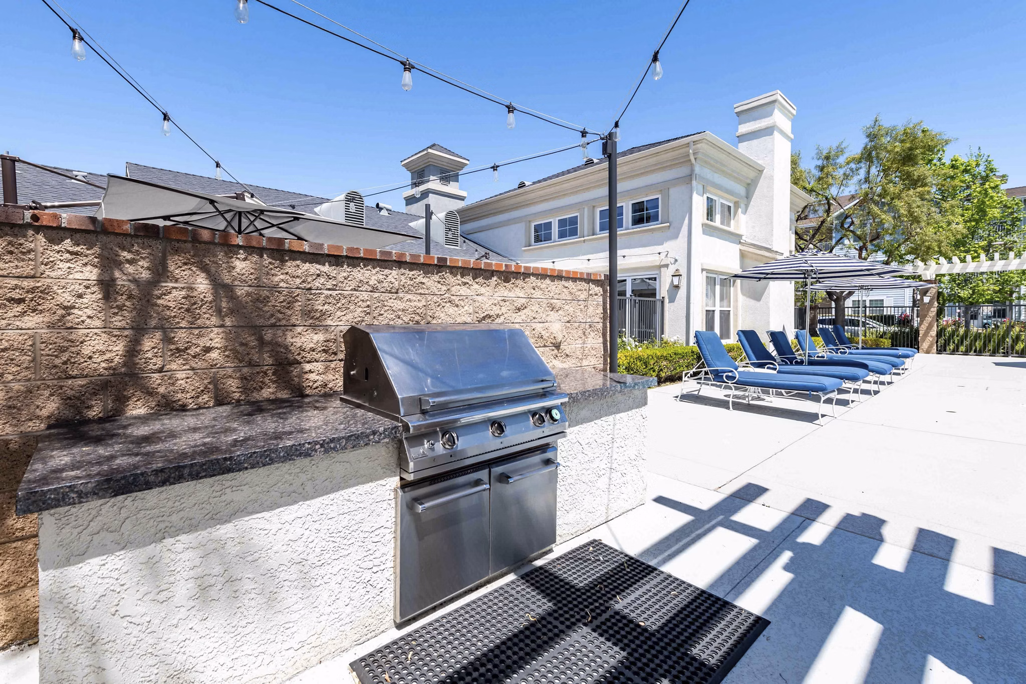 grill area at Cape May at Harveston Apartments