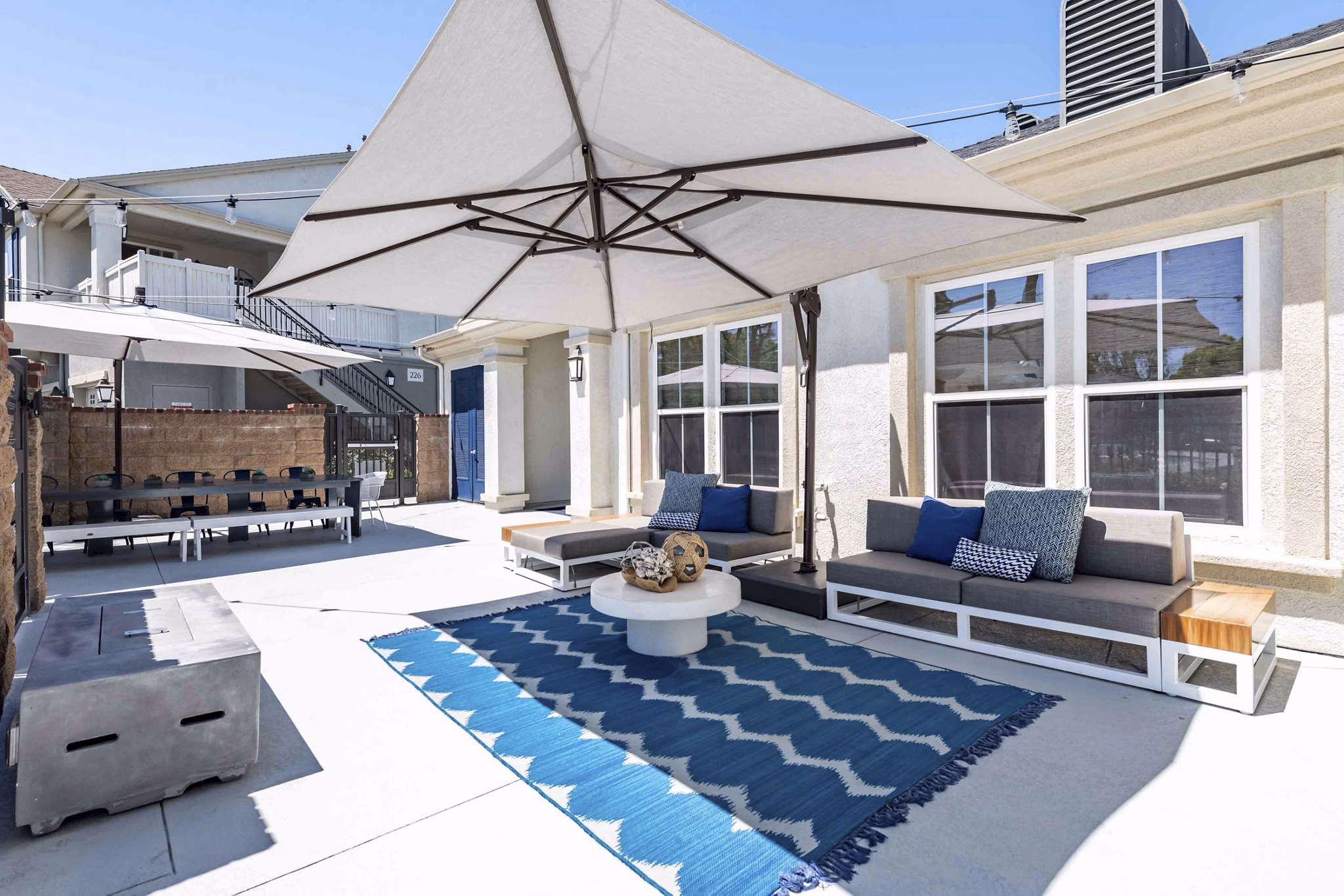 grill area at Cape May at Harveston Apartments
