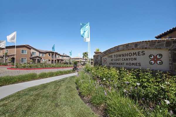 signage at Townhomes at Lost Canyon Apartments