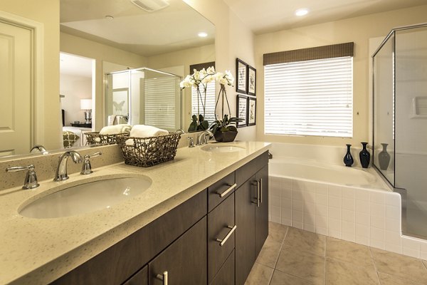 bathroom at Townhomes at Lost Canyon Apartments