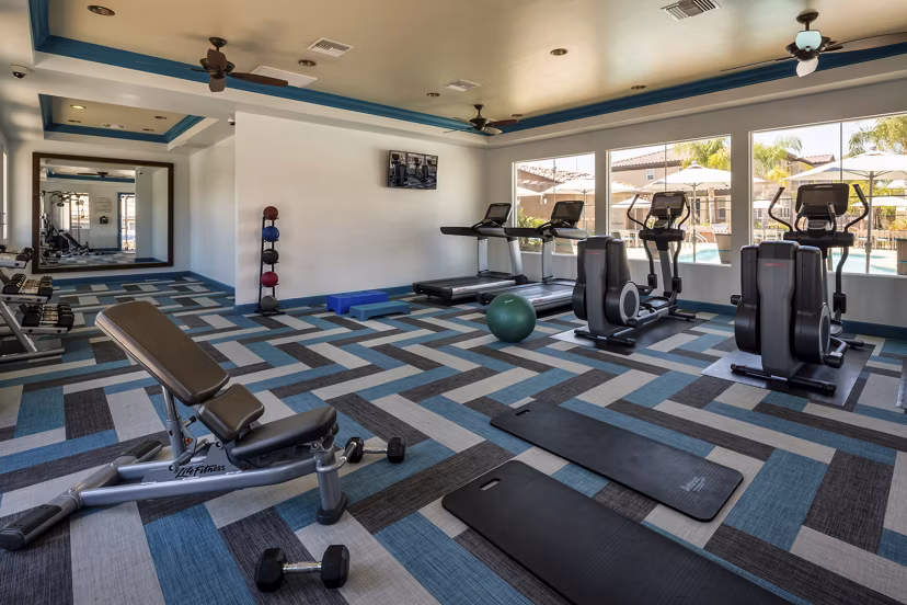 fitness center at Townhomes at Lost Canyon Apartments
