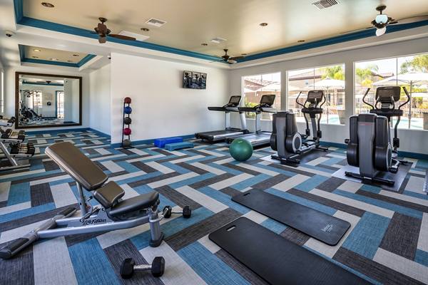 fitness center at Townhomes at Lost Canyon Apartments     