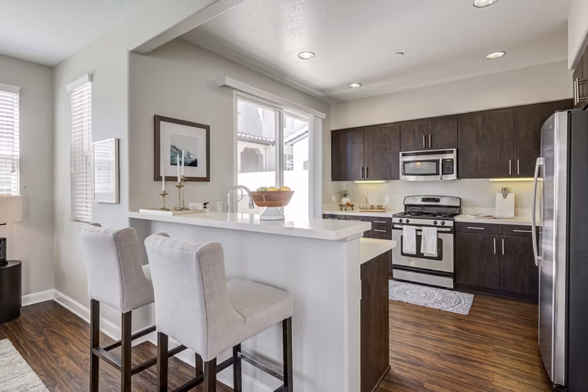 kitchen at Townhomes at Lost Canyon Apartments