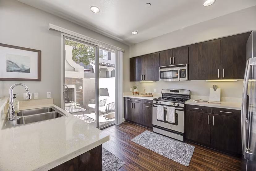 kitchen at Townhomes at Lost Canyon Apartments