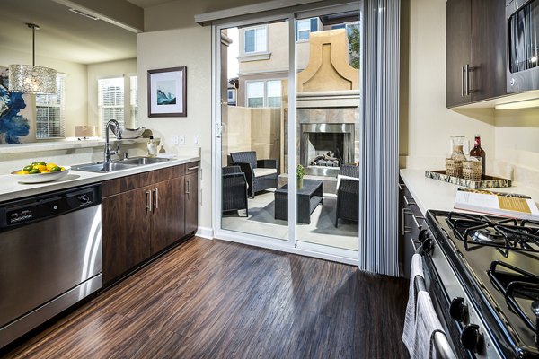 kitchen at Townhomes at Lost Canyon Apartments      