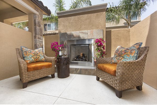 fire pit at Townhomes at Lost Canyon Apartments