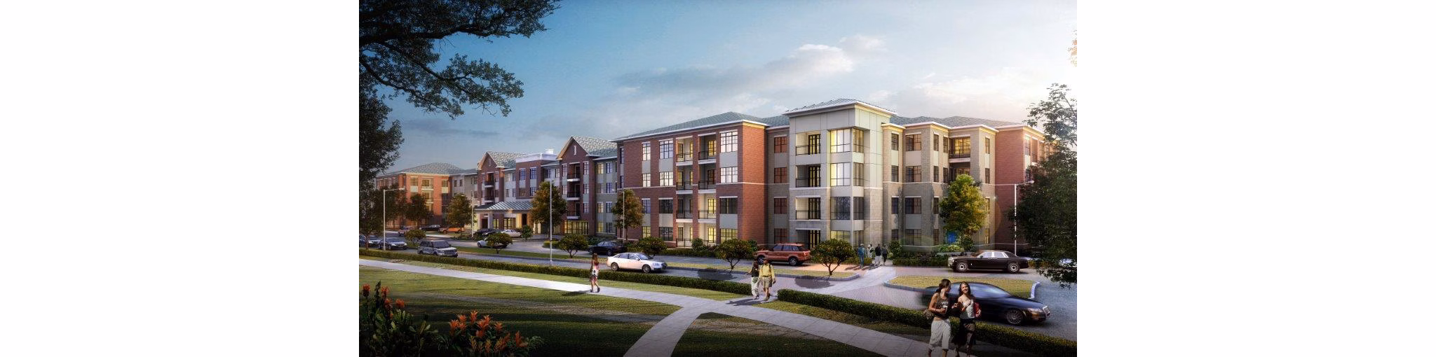 exterior rendering at Overture Sugar Land Apartments