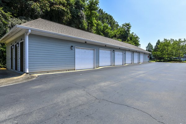 Secure parking garage at Avana North Point Apartments with modern facilities