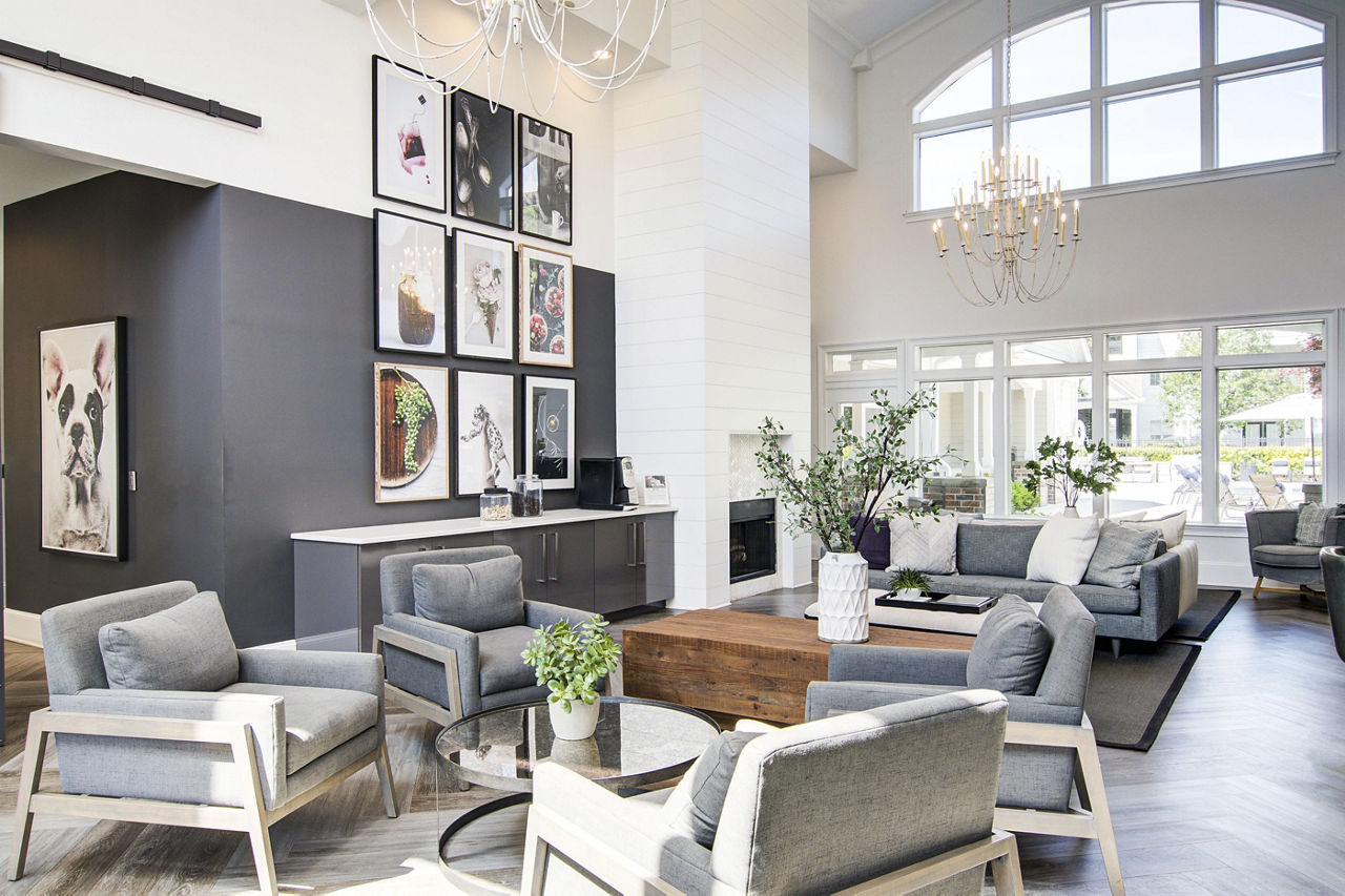 Lobby at Avana North Point Apartments