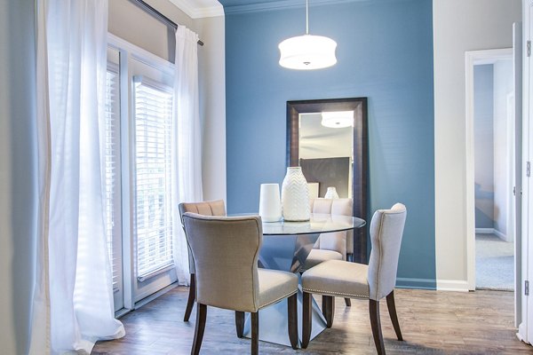 dining room at Avana North Point Apartments