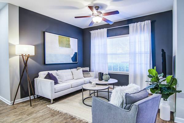 living room at Avana North Point Apartments