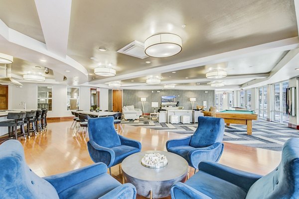 Elegant clubhouse with modern furnishings at Landmark on Lovers Apartments