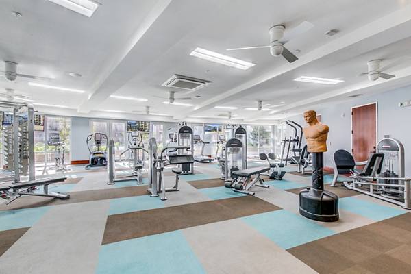 fitness center at Landmark on Lovers Apartments      