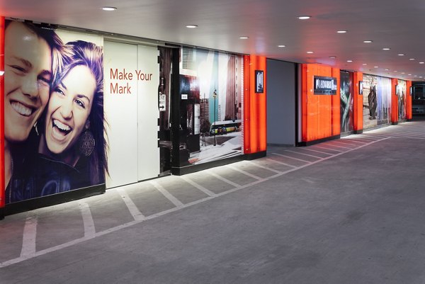 Well-lit parking garage with ample spaces at Landmark on Lovers Apartments in Dallas
