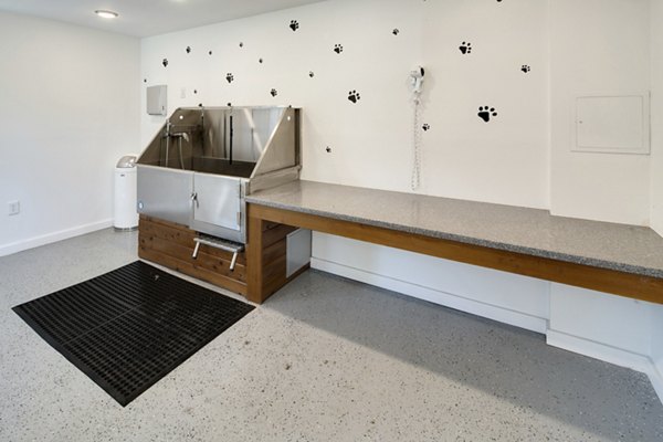 dog wash station at Brookside 112 Apartments