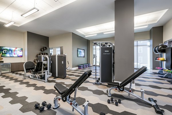 Greystar fitness center featuring state-of-the-art equipment for residents' wellness and workout routines