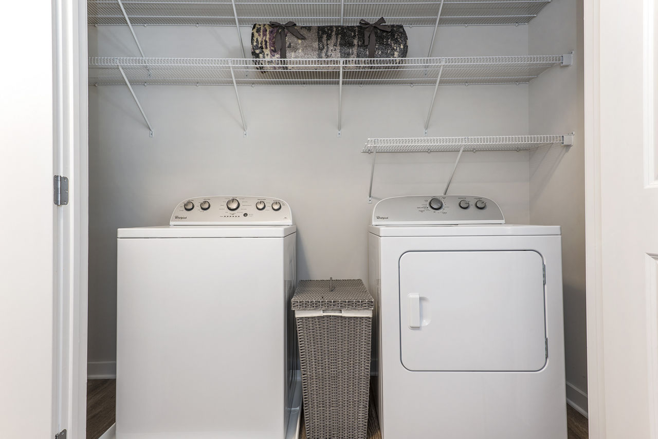Laundry room at Overture Fair Ridge