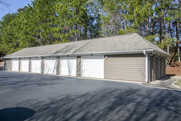 Covered parking facilities at Andover at Johns Creek Apartments, offering convenient and secure vehicle storage for residents