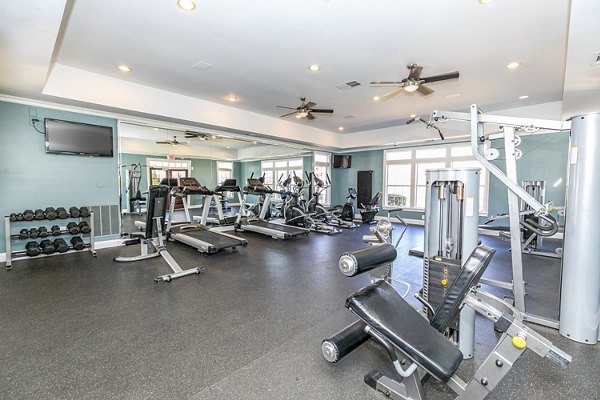 fitness center at Andover at Johns Creek Apartments