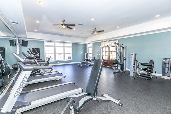 Fully equipped fitness center at Andover at Johns Creek Apartments for an active lifestyle