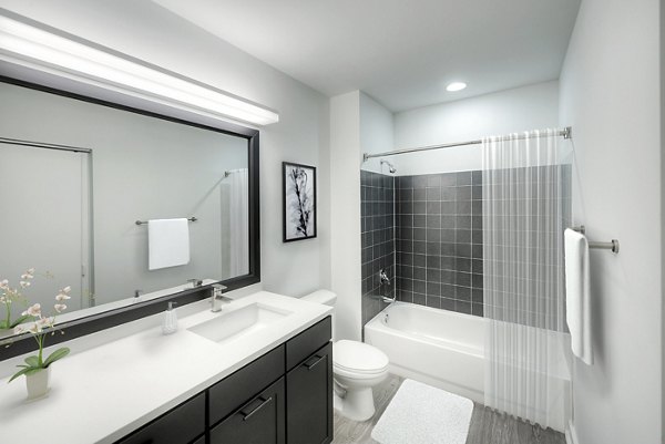 bathroom at 1401 S. State Apartments