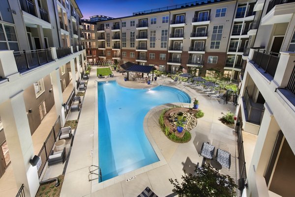 Resort-style pool at Overture Buckhead South Apartments offering luxury relaxation