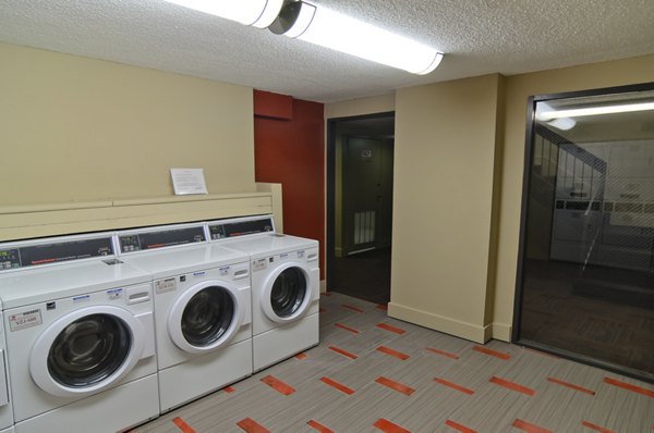 Modern laundry facility with energy-efficient machines at Summitt Ridge Apartments