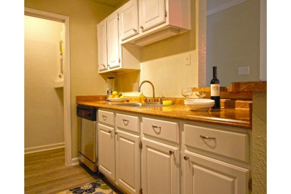 kitchen at CP Waterfront Apartments