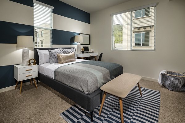 bedroom at Solaire Apartments