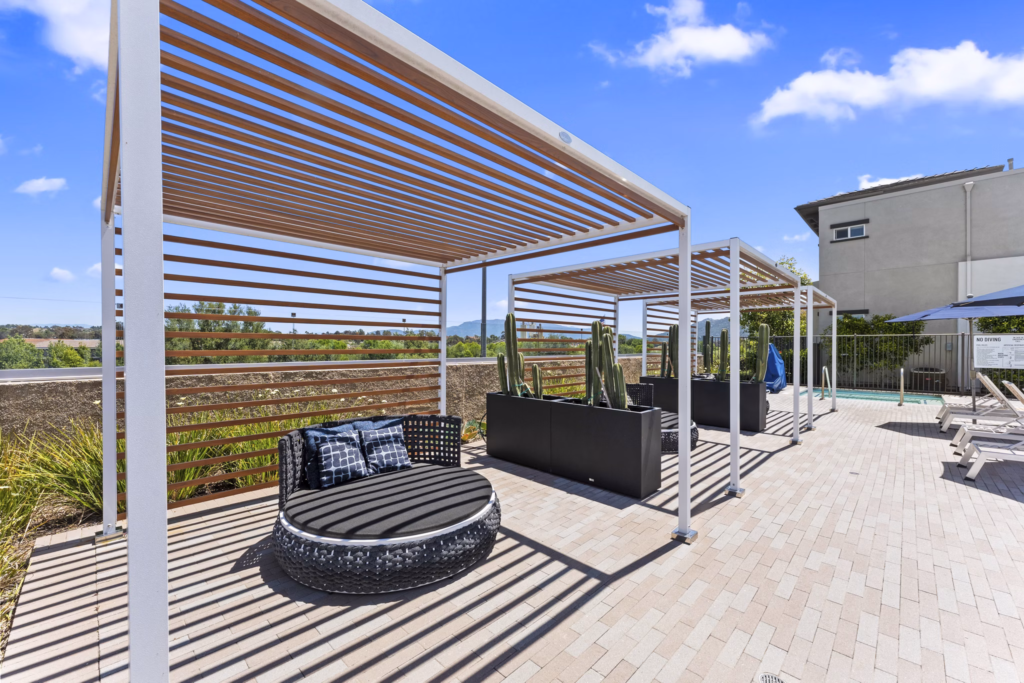 Patio at Solaire Apartments