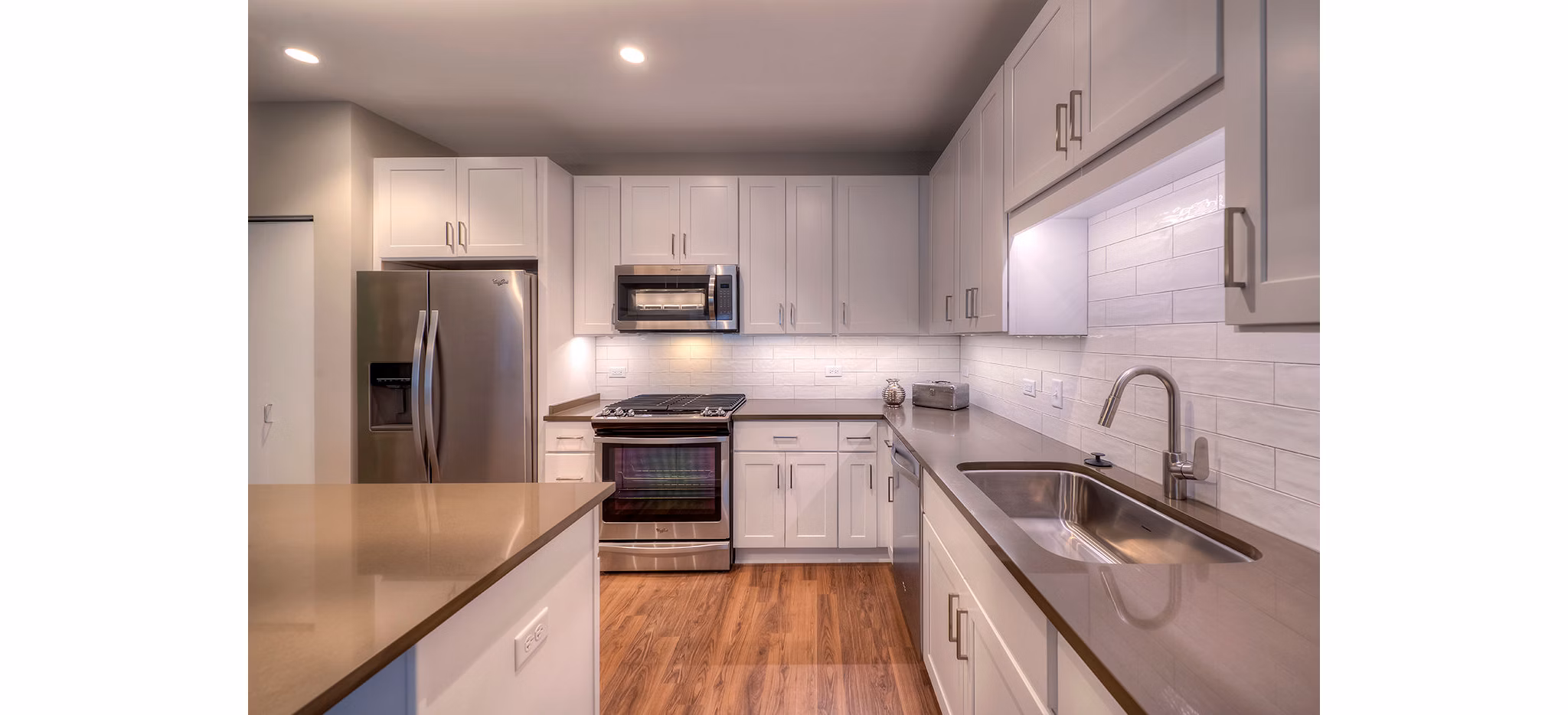 kitchen at Uptown La Grange Apartments