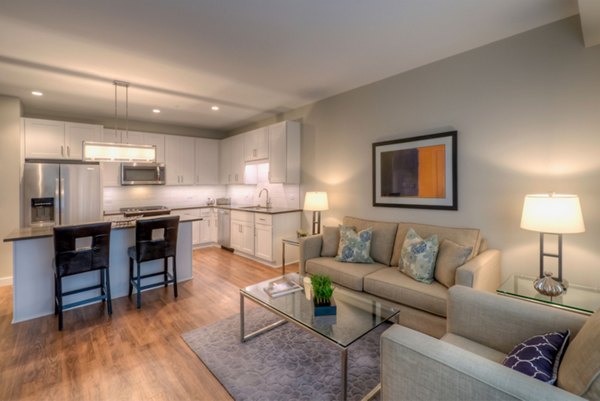 living room at Uptown La Grange Apartments