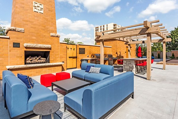 grill area at Uptown La Grange Apartments