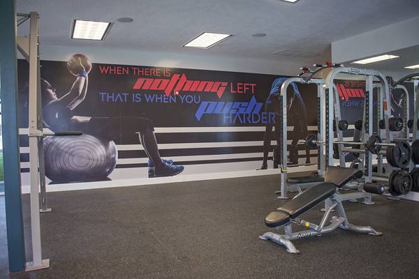 fitness center at Rockledge at Quarry Bend Apartments