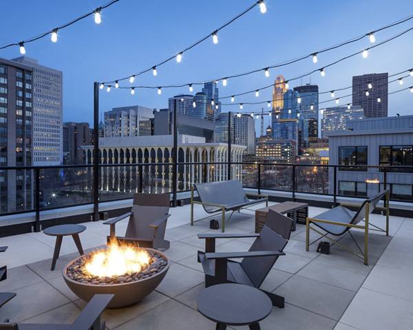 rooftop patio at Maverick Apartments
