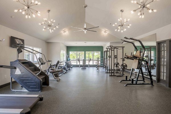 fitness center at Outpost at Waco Apartments