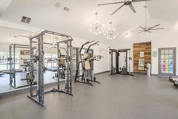 fitness center at Outpost at Waco Apartments