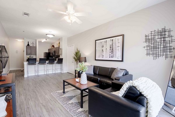 living room floorplans for Outpost at Waco Apartments