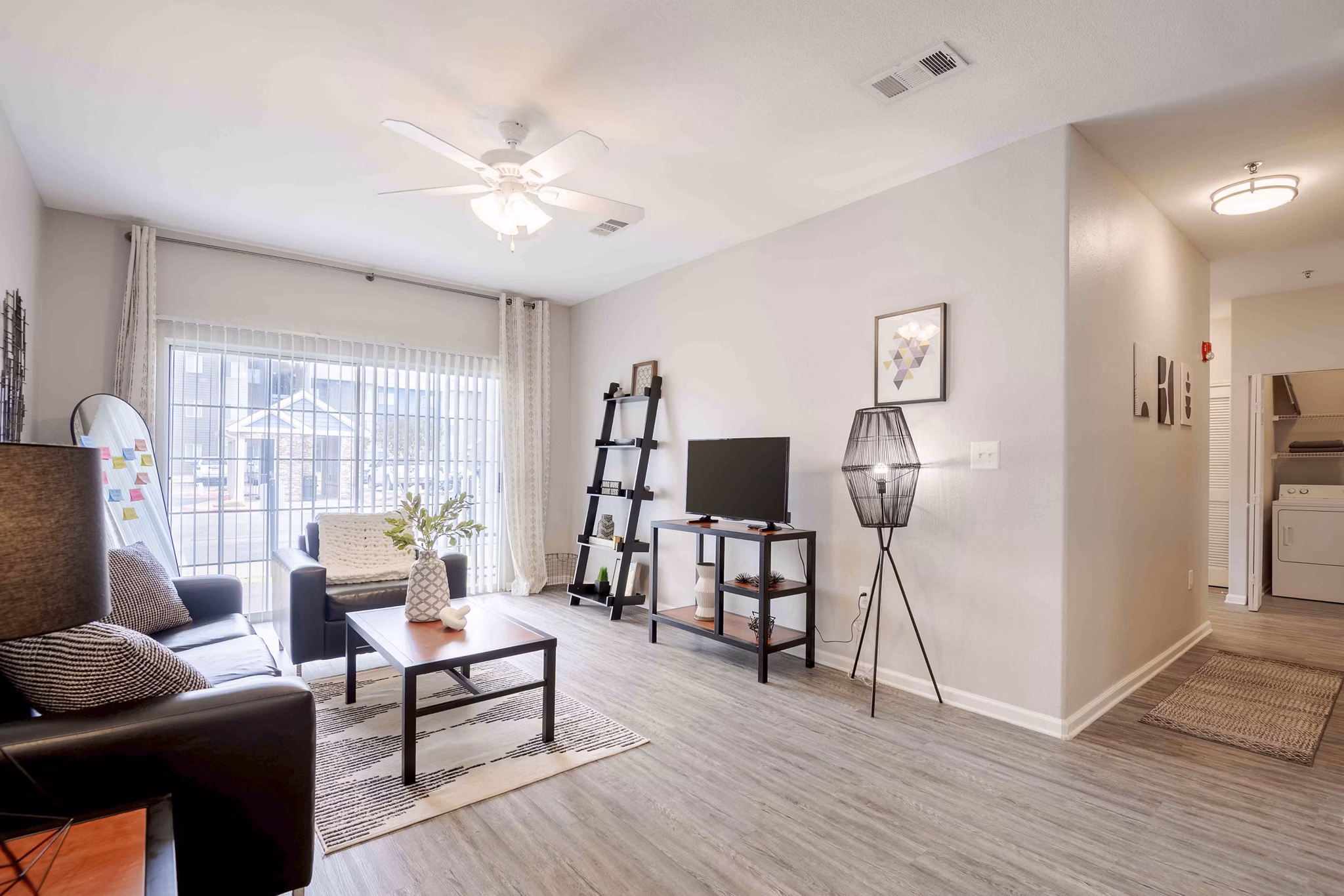 living room floorplans for Outpost at Waco Apartments