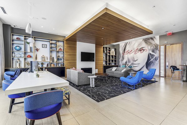 clubhouse at The Henri at Pike & Rose Apartments